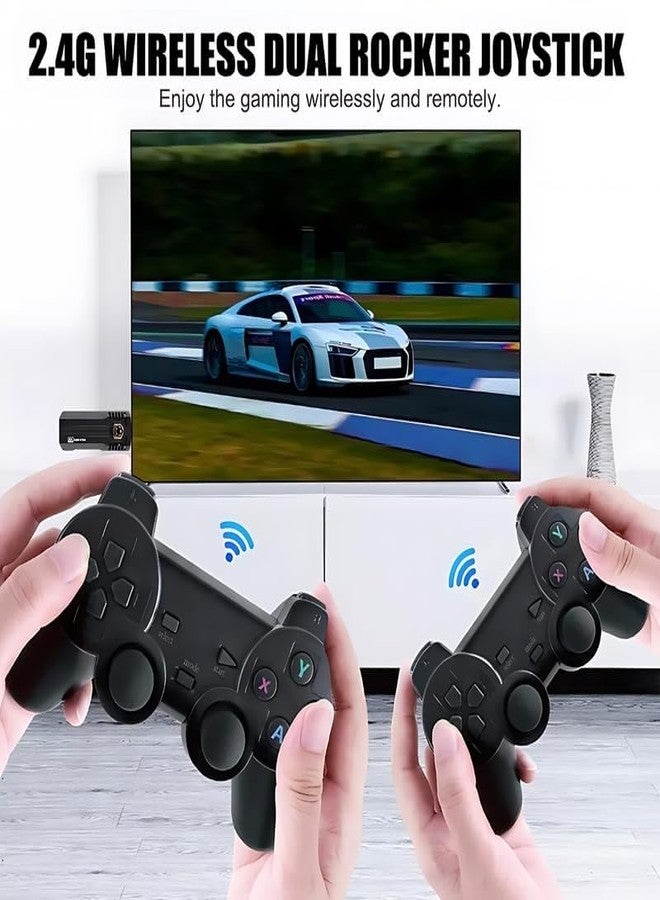 Drumstone (𝐒𝐩𝐞𝐜𝐢𝐚𝐥 𝟏𝟓 𝐘𝐞𝐚𝐫𝐬 𝐖𝐚𝐫𝐫𝐚𝐧𝐭𝐲) 4K Retro Game Console with 2 Wireless Controllers, 10000+ Preloaded Games, HDMI Plug & Play, Android 10, Dual WiFi, Bluetooth - Classic - Image 3